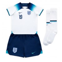 Anglicko Mason Mount #19 Domáci Detský futbalový dres MS 2022 Krátky Rukáv (+ trenírky)
